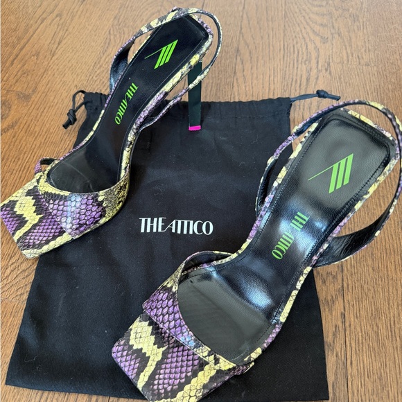 THE ATTICO Ginger Python Sandals - Picture 11 of 11
